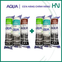 Combo 2 bộ ( 6 cái ) lõi lọc nước AQUA chính hãng - Bộ lõi lọc thô 1 2 3