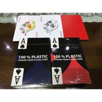 Combo 2 bộ bài nhựa 100% plastic hàng nhập mỹ chống nước, chống trơn, chống gập gãy