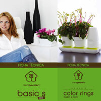 Combo 2 Bộ Chậu Tự Dưỡng Trồng Rau sạch, Trồng Cây Xanh Để Bàn Basic S &amp; UNO nhập khẩu Bồ Đào Nha dành cho người yêu rau và cây tại nhà