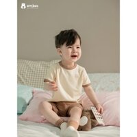 COMBO 2 Bộ Cộc Tay Hè Cho Bé Embes, Quần Áo Ngắn Tay Chất Thun Cotton Mềm Cho Bé Trai Bé Gái 8-18kg