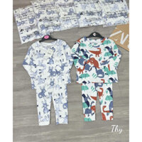 Combo 2 bộ cotton xược hình ngộ nghĩnh cho bé xinh xắn