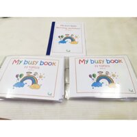 Combo 2 bộ học liệu bóc dán My Busy Book tặng kèm bộ Matching và file nghe kèm theo