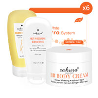 Combo 2 - Bộ Sản Phẩm Làm Trắng Da Body Cao Cấp Sakura Tiêu Chuẩn Nhật Bản
