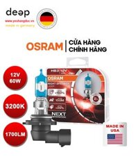 Combo 2 Bóng Đèn Halogen Tăng Sáng 150% OSRAM Night Breaker Laser HB3 12V 60W - Nhập Khẩu Chính Hãng DEEP19 www.yeuhangduc.vn l Sẵn sàng cho bạn