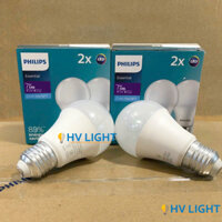 Combo 2 Bóng đèn LED Bulb Philips ESS 7W E27 A60