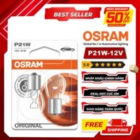 Combo 2 Bóng Đèn Sau 1 Tim OSRAM Original P21W 12V 21W Chân Thẳng