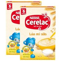 Combo 2 bột ăn dặm Nestle Lúa Mì Sữa, 200g