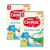 Combo 2 Bột ăn dặm Nestle CERELAC Cá - rau xanh, 200g