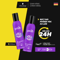 Combo 2 Bọt tạo phồng tóc Got2b Volumising Mousse 250ml - Tăng cường độ phồng Và Giữ nếp đến 24h