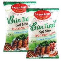 Combo 2 bún tươi sợi nhỏ Ba Khánh gói 500gx2