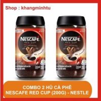 Combo 2 Cà phê hòa tan nguyên chất 200g Nescafé Red Cup Thái Lan Nestle