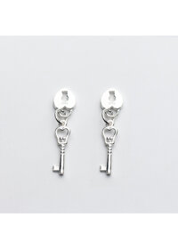 Combo 2 cái charm bạc chìa khóa trái tim treo - Ngọc Quý Gemstones - Bạc Trắng