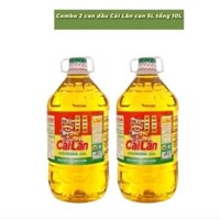 Combo 2 can dầu ăn thực vật tinh luyện Cái Lân can 5L tổng 10L