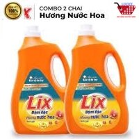 ComBo 2 Can Nước Giặt Lix 3,3kg Giặt Sạch 99,9% Vết Bẩn Cứng Đầu