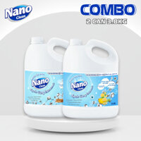 Combo 2 Can Nước Rửa Chén Bát Và Nước Lau Sàn Nano Clean 3.8KG