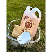 Combo 2 can nước rửa chén hữu cơ hương dừa CoCo Organic an toàn da tay