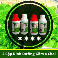 combo 2 cặp dinh dưỡng thủy canh trồng rau ăn lá