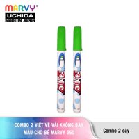 Combo 2 cây Bút Vẽ Vải Không Bay Màu Cho Bé Marvy 560 - Đen
