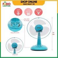 Combo 2 cây quạt điện Senko B1213 tên cũ B113 nhỏ gọn để bàn tiện lợi