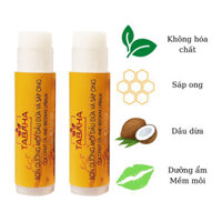 Combo 2 Cây Son Dưỡng TaBaHa Dầu Dừa Sáp Ong 5G Giúp Giảm Thâm Môi Mềm Mượt Căng Mọng