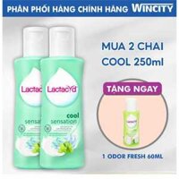 Combo 2 chai 250ml Dung dịch vệ sinh phụ nữ LACTACYD COOL SENSATION - Tặng 1 chai Odor Fresh 60ml