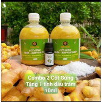 Combo 2 Chai Cốt Gừng Tràm Khuynh Diệp Điềm Kim 500ml - Tặng kèm 1 tinh dầu tràm 10ml