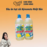 Combo 2 chai dầu ăn hạt cải Ajinomoto Nhật Bản 1L