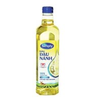 COMBO 2 Chai Dầu Ăn Simply Đậu Nành chai 1 Lít (nguyên chất cho trái tim khoẻ)
