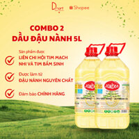 COMBO 2 CHAI Dầu Đậu Nành Janbee 5 Lít  - Dầu Ăn Thực Vật Nguyên Chất, Giàu Dinh Dưỡng, Không Cholesterol, An Toàn