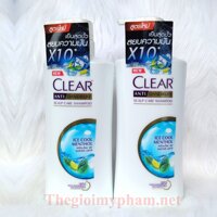 Combo 2 Chai Dầu Gội Clear Bạc Hà 480g Thái Lan