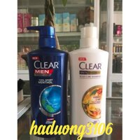 Combo 2 Chai Dầu Gội Clear Men Và Clear Thảo Dược 450ml Thái lan