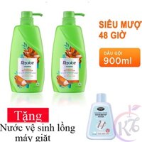 Combo 2 chai Dầu gội Rejoice siêu mềm mượt chai 900ml dầu gội đầu Rich Smooth 48h Tặng 1 chai nước tẩy vệ sinh lồng giặt
