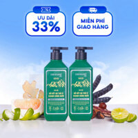 Combo 2 chai dầu gội thảo dược Nam Nung Xanh Lá bản kiềm dầu 500ml