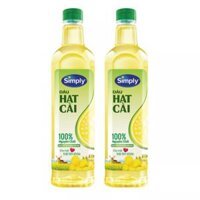 Combo 2 Chai Dầu Hạt Cải Simply 1L