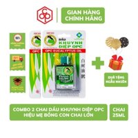 Combo 2 chai dầu KHUYNH DIỆP OPC hiệu MẸ BỒNG CON - Chai 25ml