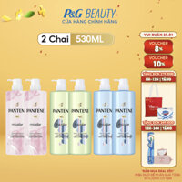 Combo 2 Chai Dầu Xả PANTENE Micellar 530 ML Hoa Hồng/ Tảo Biển/ Hoa Súng