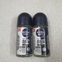 Combo 2 chai lăn khử mùi Nivea black & white 50ml