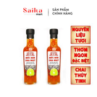 [COMBO 2 CHAI] Mắm Ớt Tỏi Chua Ngọt pha sẵn cao cấp Làng Chài Xưa, chai thủy tinh 300gram