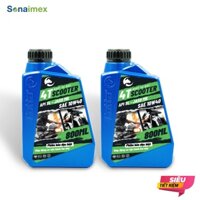 Combo 2 Chai Nhớt Xe Tay Ga CATTA 4T 10W40-SL-MB 800mL Cho Lead, Click, AB, Grande, Vario, Piagio