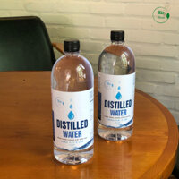 Combo 2 chai nước cất 2 lần - 1000ml - Distilled water dùng trong thẩm mỹ, thí nghiệm, bảo dưỡng máy