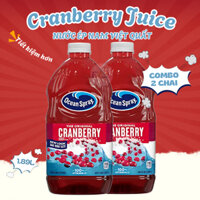 [COMBO 2 CHAI] Nước ép Nam việt quất Cranberry Juice 1.89L - Ocean Spray