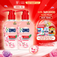 Combo 2 Chai Nước Giặt Đồ Lót OMO Hương Hoa Anh Đào Thanh Lịch 300G