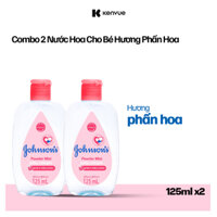 Combo 2 Chai Nước Hoa Cho Bé Johnsons Baby Cologne Hương Phấn Hoa Power Mist Baby Cologne 125ml
