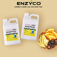 Combo 2 Chai Nước Lau Sàn Sinh Học ENZYCO Lên Men Từ Dứa Và Bồ Hòn Hương Sả Chanh 1.8L 바닥청소용 세제 Floor cleaner