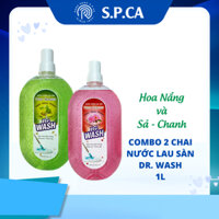 Combo 2 chai nước lau sàn Dr.Wash hương Hoa Nắng và Sả & Chanh hương thơm tươi mát, bảo vệ sàn nhà sạch sẽ - RĐ027