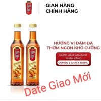 Combo 2 Chai Nước Mắm Nam Ngư Nhãn Vàng 650ML Thơm Ngon Đậm Đà (DATE MỚI)