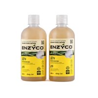 Combo 2 Chai Nước Rửa Bát Sinh Học ENZYCO Lên Men Tự Nhiên Từ Dứa Bồ Hòn Hương Cam  480ML 식기 세척액 Dishwashing Liquid