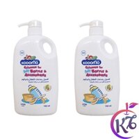 Combo 2 chai nước rửa bình sữa Kodomo 750ml Thái Lan - dạng chai - nuoc rua ve sinh binh sua, num ty va phu kien