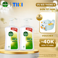 Combo 2 chai nước rửa tay Dettol kháng khuẩn - Chai 500G