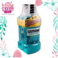 COMBO 2 Chai Nước Súc Miệng Listerine Cool Mint 250ml-750ml